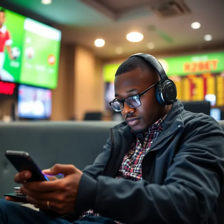User troubleshooting connectivity issues on a mobile device to access R2Bet platform securely