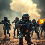 Players engaged in a dynamic multiplayer battle within Mini Militia 69