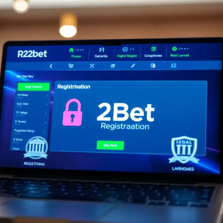 Legal Importance of R2Bet Registration in Nigerian Betting Market Conceptual illustration showing a secure online betting interface with highlighted registration number and legal approval icons