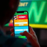 Smartphone displaying R2Bet platform with promo code entry and free bet offer